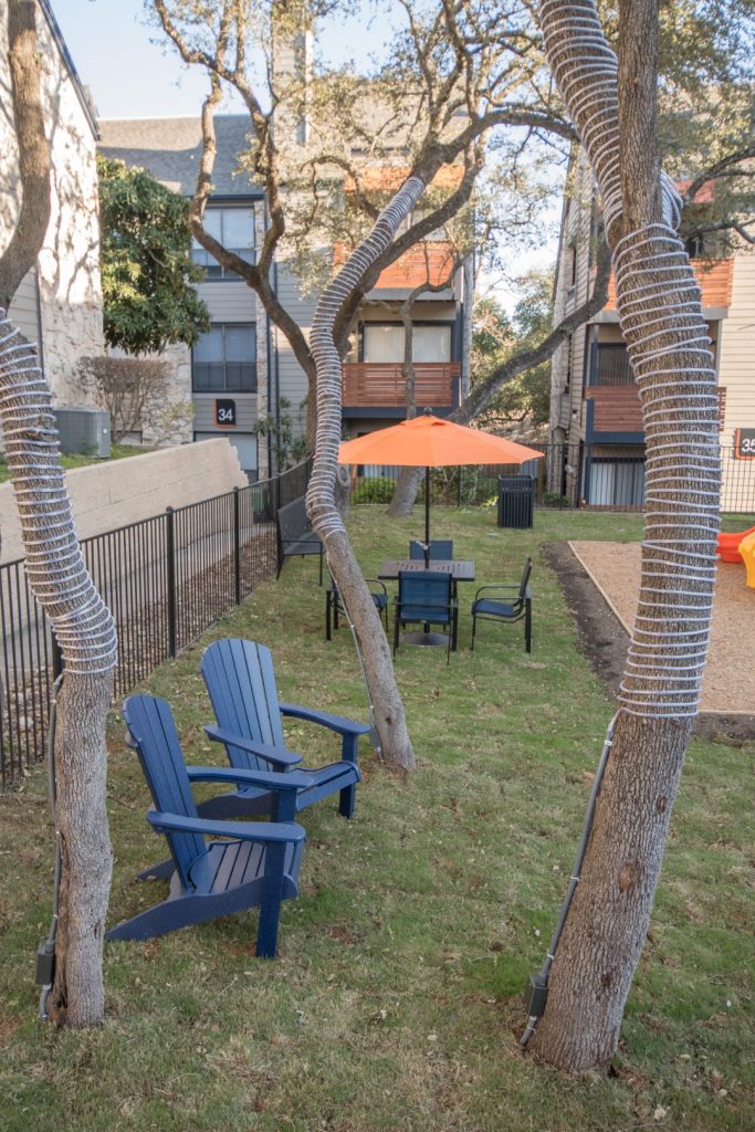 Outdoor area at The Lila at Oakgate